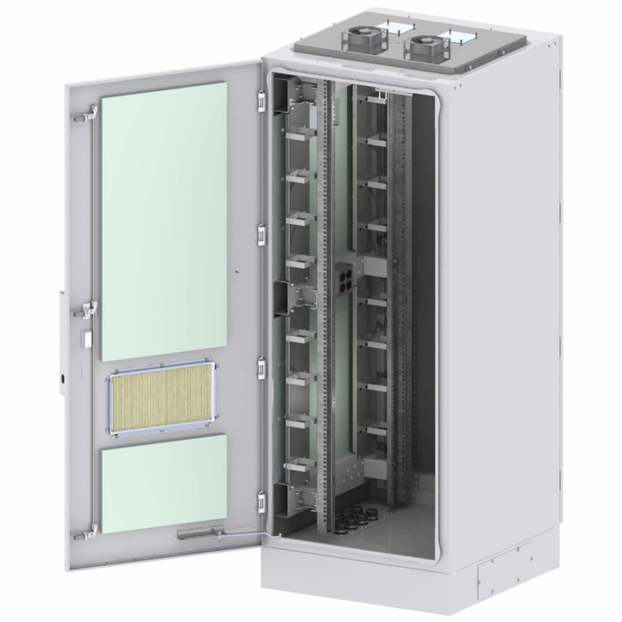 Cyclone Cyclone 36U Cabinet, 32" Depth, 6" Plinth, Quad AC Outlet, Thermal Blanket, Front/Rear Padlock Door, IP54, Powder Coated Galvanized Steel