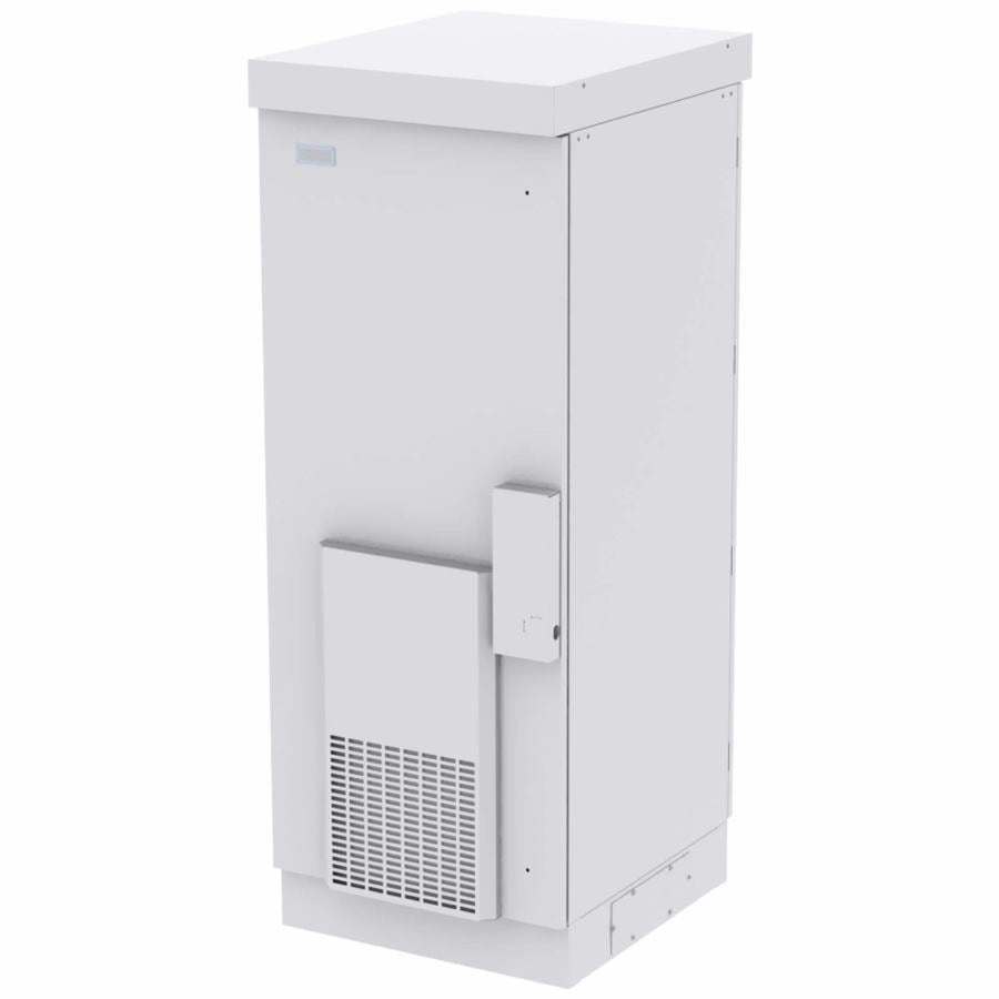 Cyclone Cyclone 36U Cabinet, 32" Depth, 6" Plinth, Quad AC Outlet, Thermal Blanket, Front/Rear Padlock Door, IP54, Powder Coated Galvanized Steel